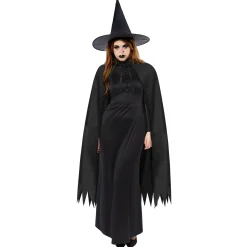Halloween|Aikuisten Naamiaisasut>IV Beck / Amscan Europe GmbH, Dettinger Str. 148, 73230 Kirchheim/Teck, Germany, www.amscan-europe.com Noidan asusetti; viitta, hattu ja nenä