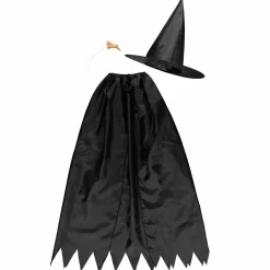 Halloween|Aikuisten Naamiaisasut>IV Beck / Amscan Europe GmbH, Dettinger Str. 148, 73230 Kirchheim/Teck, Germany, www.amscan-europe.com Noidan asusetti; viitta, hattu ja nenä