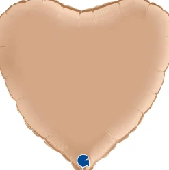Pienet Foliopallot|Yksiväriset Foliopallot>Grabo Intl Srl, Via del Lavoro 33, 47853 CORIANO, ITALY, www.graboballoons.com Nude sydän foliopallo