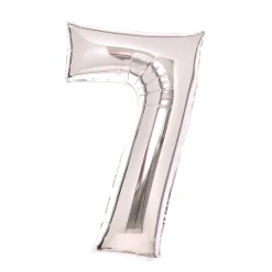 Numerofoliopallot>IV Beck / Amscan Europe GmbH, Dettinger Str. 148, 73230 Kirchheim/Teck, Germany, www.amscan-europe.com Numerofolio 7 hopeanvärinen 66 cm