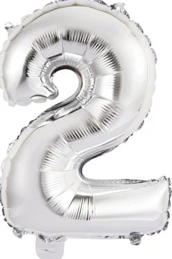 Numerofoliopallot>Riethmüeller Numerofolio 2 hopeanvärinen puhallettava 35 cm