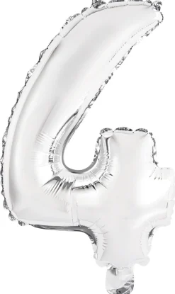 Numerofoliopallot>Riethmüeller Numerofolio 4 hopeanvärinen puhallettava 35 cm