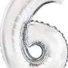 Numerofoliopallot>Riethmüeller Numerofolio 6 hopeanvärinen puhallettava 35 cm