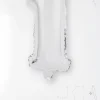 Erikoisilmapallot>Riethmüeller Numerofolio 1 hopeanvärinen puhallettava 35 cm