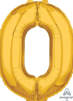 Numerofoliopallot>Anagram International Inc, 7700 Anagram Drive, MN 55344-7307, USA, http://www.anagramballoons.com/ Numerofolio 0 kullanvärinen 66 cm