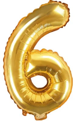 Numerofoliopallot|Erikoisilmapallot>PartyDeco sp. z o.o. sp. k., ul. Kolumba 1, 70-035 Szczecin, www.partydeco.com Numerofolio 6 kullanvärinen ilmatäytteinen 35 cm