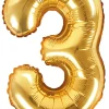 Numerofoliopallot|Erikoisilmapallot>PartyDeco sp. z o.o. sp. k., ul. Kolumba 1, 70-035 Szczecin, www.partydeco.com Numerofolio 3 kullanvärinen ilmatäytteinen 35 cm