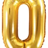 Numerofoliopallot>PartyDeco sp. z o.o. sp. k., ul. Kolumba 1, 70-035 Szczecin, www.partydeco.com Numerofolio 0 kullanvärinen ilmatäytteinen 35 cm