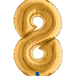 Numerofoliopallot>Grabo Numerofolio 8 kullanvärinen puhallettava 35 cm