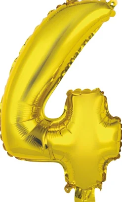 Erikoisilmapallot>Riethmüeller Numerofolio 4 kullanvärinen puhallettava 35 cm