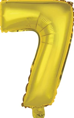 Erikoisilmapallot>Riethmüeller Numerofolio 7 kullanvärinen puhallettava 35 cm