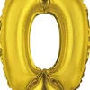 Erikoisilmapallot>Riethmüeller Numerofolio 0 kullanvärinen puhallettava 35 cm