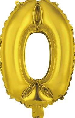 Erikoisilmapallot>Riethmüeller Numerofolio 0 kullanvärinen puhallettava 35 cm