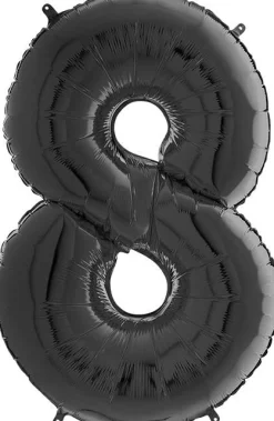 Numerofoliopallot>Grabo Intl Srl, Via del Lavoro 33, 47853 CORIANO, ITALY, www.graboballoons.com Numerofolio 8 musta 70 cm