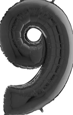 Numerofoliopallot>Grabo Intl Srl, Via del Lavoro 33, 47853 CORIANO, ITALY, www.graboballoons.com Numerofolio 9 musta 70 cm