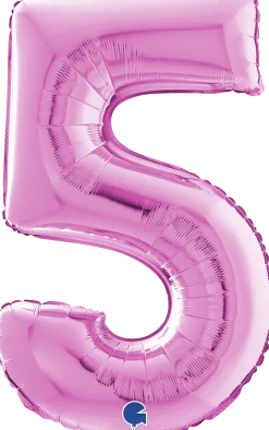 Numerofoliopallot>Grabo Intl Srl, Via del Lavoro 33, 47853 CORIANO, ITALY, www.graboballoons.com Numerofolio 5 pinkki 70 cm