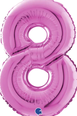 Numerofoliopallot>Grabo Intl Srl, Via del Lavoro 33, 47853 CORIANO, ITALY, www.graboballoons.com Numerofolio 8 pinkki 70 cm