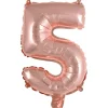 Numerofoliopallot>Riethmüeller Numerofolio 5 ruusukullanvärinen puhallettava 35 cm