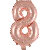 Numerofoliopallot>Riethmüeller Numerofolio 8 ruusukullanvärinen puhallettava 35 cm