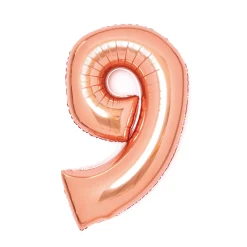 Numerofoliopallot>IV Beck / Amscan Europe GmbH, Dettinger Str. 148, 73230 Kirchheim/Teck, Germany, www.amscan-europe.com Numerofolio 9 ruusukullanvärinen 66 cm