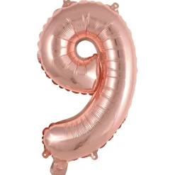 Numerofoliopallot>Riethmüeller Numerofolio 9 ruusukullanvärinen puhallettava 35 cm