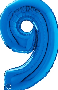 Numerofoliopallot>Grabo Intl Srl, Via del Lavoro 33, 47853 CORIANO, ITALY, www.graboballoons.com Numerofolio 9 sininen 70 cm