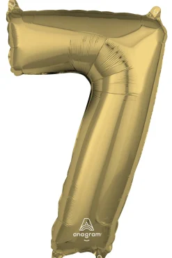 Numerofoliopallot>Anagram International Inc, 7700 Anagram Drive, MN 55344-7307, USA, http://www.anagramballoons.com/ Numerofolio 7 valkokulta 66 cm
