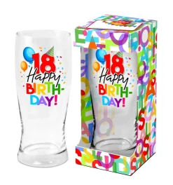 Lasit Ja Mukit>B.G.Tech P.P.H.U Ceramika Tulowice Sp.J. Olutlasi Happy Birthday 18 500 ml