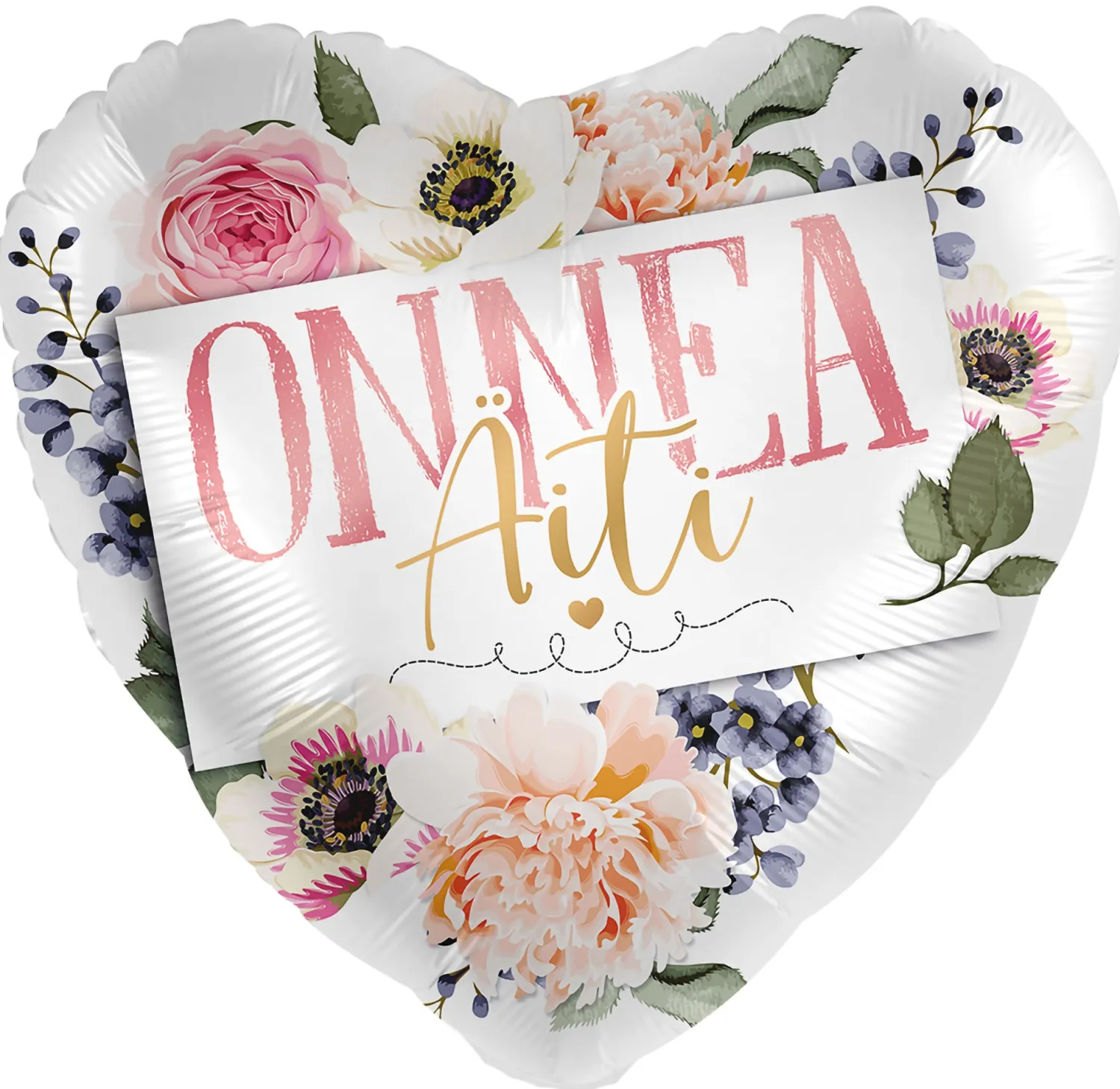 Äitienpäivä|Äitienpäivä>Premioloon Onnea Äiti foliopallo