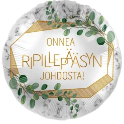 Pienet Foliopallot>Premioloon Onnea ripillepääsyn johdosta foliopallo