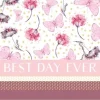 Muut Juhlatarvikkeet|Kortit>Artebene Gmbh Onnittelukortti 21 x 8 cm Best day ever perhoset