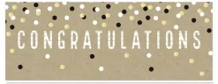 Muut Juhlatarvikkeet|Kortit>Artebene Gmbh Onnittelukortti 21 x 8 cm Congratulations