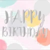 Syntymäpäivät|Syntymäpäivät>Artebene Gmbh Onnittelukortti 21 x 8 cm - Happy Birthday pastelli