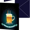 Muut Juhlatarvikkeet|Kortit>ALVARAK GROUP a.s., Kanadská 775, 39111 Planá nad Lužnicí, www.alvarak.com Onnittelukortti 12 x 17 cm Happy birthday oluttuoppi