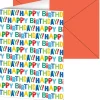 Muut Juhlatarvikkeet|Kortit>ALVARAK GROUP a.s., Kanadská 775, 39111 Planá nad Lužnicí, www.alvarak.com Onnittelukortti 12 x 17 cm Happy Birthday värikäs