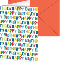 Muut Juhlatarvikkeet|Kortit>ALVARAK GROUP a.s., Kanadská 775, 39111 Planá nad Lužnicí, www.alvarak.com Onnittelukortti 12 x 17 cm Happy Birthday värikäs