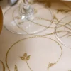 Häät|Häät>PartyDeco sp. z o.o. sp. k., ul. Kolumba 1, 70-035 Szczecin, www.partydeco.com Organza valkoinen kultakuviolla 900 x 36 cm