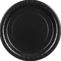 Lautaset|Värikattaus>PartyDeco sp. z o.o. sp. k., ul. Kolumba 1, 70-035 Szczecin, www.partydeco.com Pahvilautanen musta, 23 cm 6 kpl/pkt