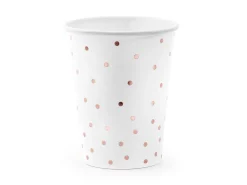 Värikattaus|Lasit Ja Mukit>PartyDeco sp. z o.o. sp. k., ul. Kolumba 1, 70-035 Szczecin, www.partydeco.com Pahvimuki 260 ml valkoinen pilkuilla 6 kpl/pkt