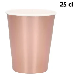 Värikattaus|Lasit Ja Mukit>Boland Party Partners, P. O. Box 518, AK ALPHEN A/D RIJN, https://boland.eu Pahvimuki ruusukullanvärinen 250 ml 6 kpl/pkt
