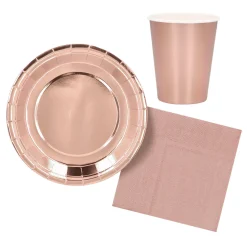 Värikattaus|Lasit Ja Mukit>Boland Party Partners, P. O. Box 518, AK ALPHEN A/D RIJN, https://boland.eu Pahvimuki ruusukullanvärinen 250 ml 6 kpl/pkt