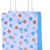 Syntymäpäivät|Syntymäpäivät> Pallot lahjakassi vaaleansininen 15x20 cm 4 kpl/pkt