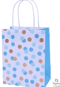 Syntymäpäivät|Syntymäpäivät> Pallot lahjakassi vaaleansininen 15x20 cm 4 kpl/pkt