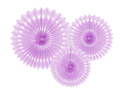 Muut Ripustettavat Koristeet>PartyDeco sp. z o.o. sp. k., ul. Kolumba 1, 70-035 Szczecin, www.partydeco.com Paperiviuhkakoriste, liila 20-30 cm, 3 kpl/pkt