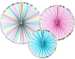 Muut Ripustettavat Koristeet>PartyDeco sp. z o.o. sp. k., ul. Kolumba 1, 70-035 Szczecin, www.partydeco.com Paperiviuhkakoriste pastellivärit 3 kpl/pkt