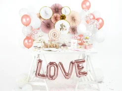 Muut Ripustettavat Koristeet>PartyDeco sp. z o.o. sp. k., ul. Kolumba 1, 70-035 Szczecin, www.partydeco.com Paperiviuhkakoriste vaaleanpunainen ja kulta 3 kpl/pkt
