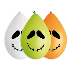 Painetut Ja Kuvioidut Ilmapallot>Ilmapallokeskus Balloon Center Oy Part of Toyrock Group, Tiilipojanlenkki 9, 01720 VANTAA, www.ilmapallokeskus.fi Pelottava Halloween naama ilmapallo 30 cm 5 kpl/pss