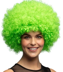 Penkkarit|Muut Asusteet>Boland Party Partners, P. O. Box 518, AK ALPHEN A/D RIJN, https://boland.eu Peruukki afro, vihreä