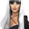 Muut Asusteet|Halloween>Smiffys II Ltd., New Lane, Leeds, LS11 5DZ United Kingdom, www.smiffys.com Peruukki lumoava, mustavalkoinen