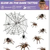 Halloween|Kasvotimantit Ja Siirtotatuoinnit>Goodmark Europe NV, Industrielaan 15, 8520 Kuurne, www.goodmarkgroup.com Pimeässä hohtava hämähäkki siirtokuva